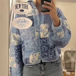 Small Blue Quilted Altard State Jacket